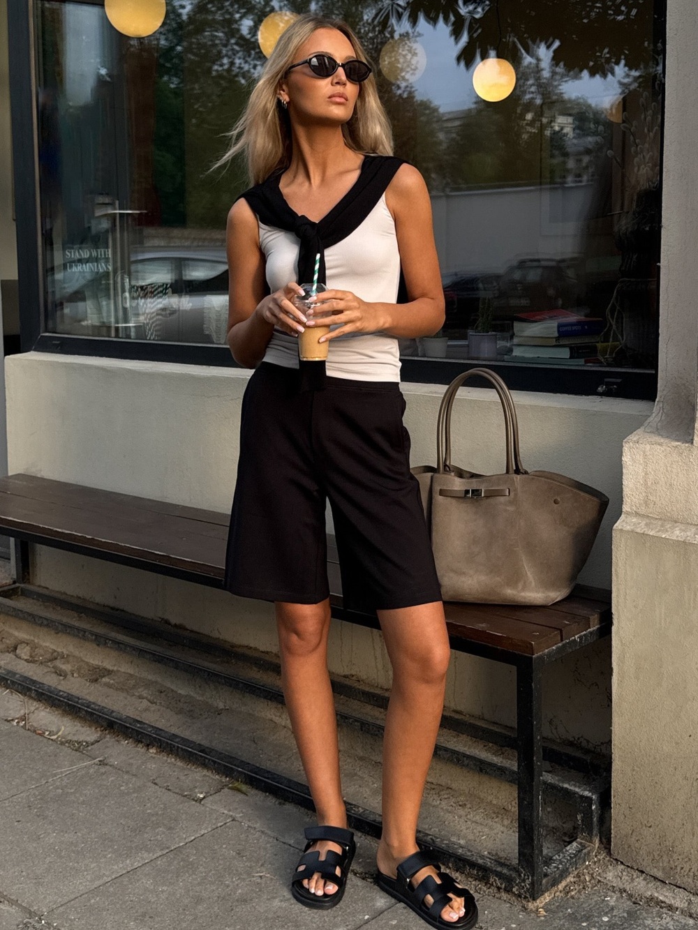 NINEPINE Light Ponte Shorts